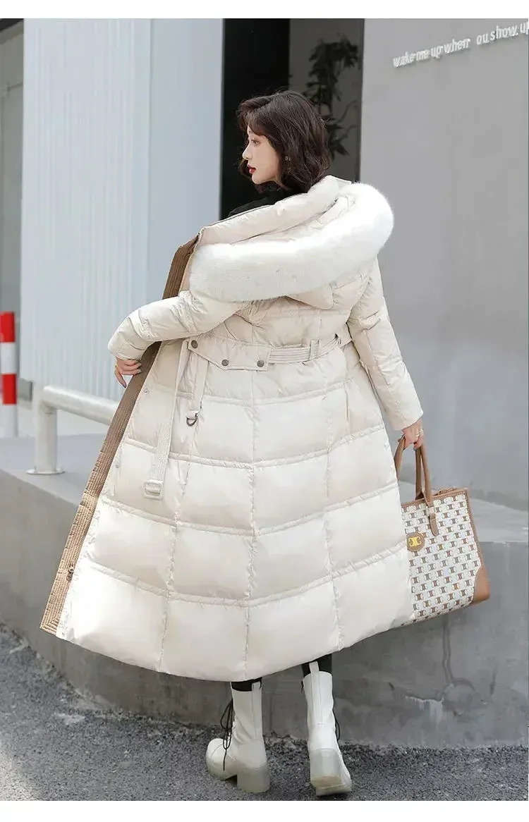 2024 New Winter Korean Women's Outdoor Down Collar Cotton