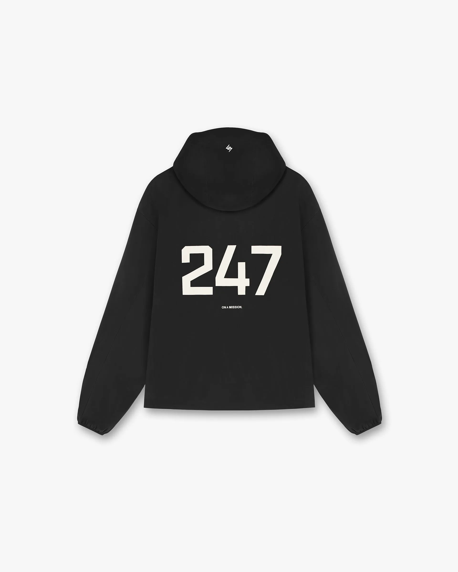 247 Hooded Training Jacket - Jet Black