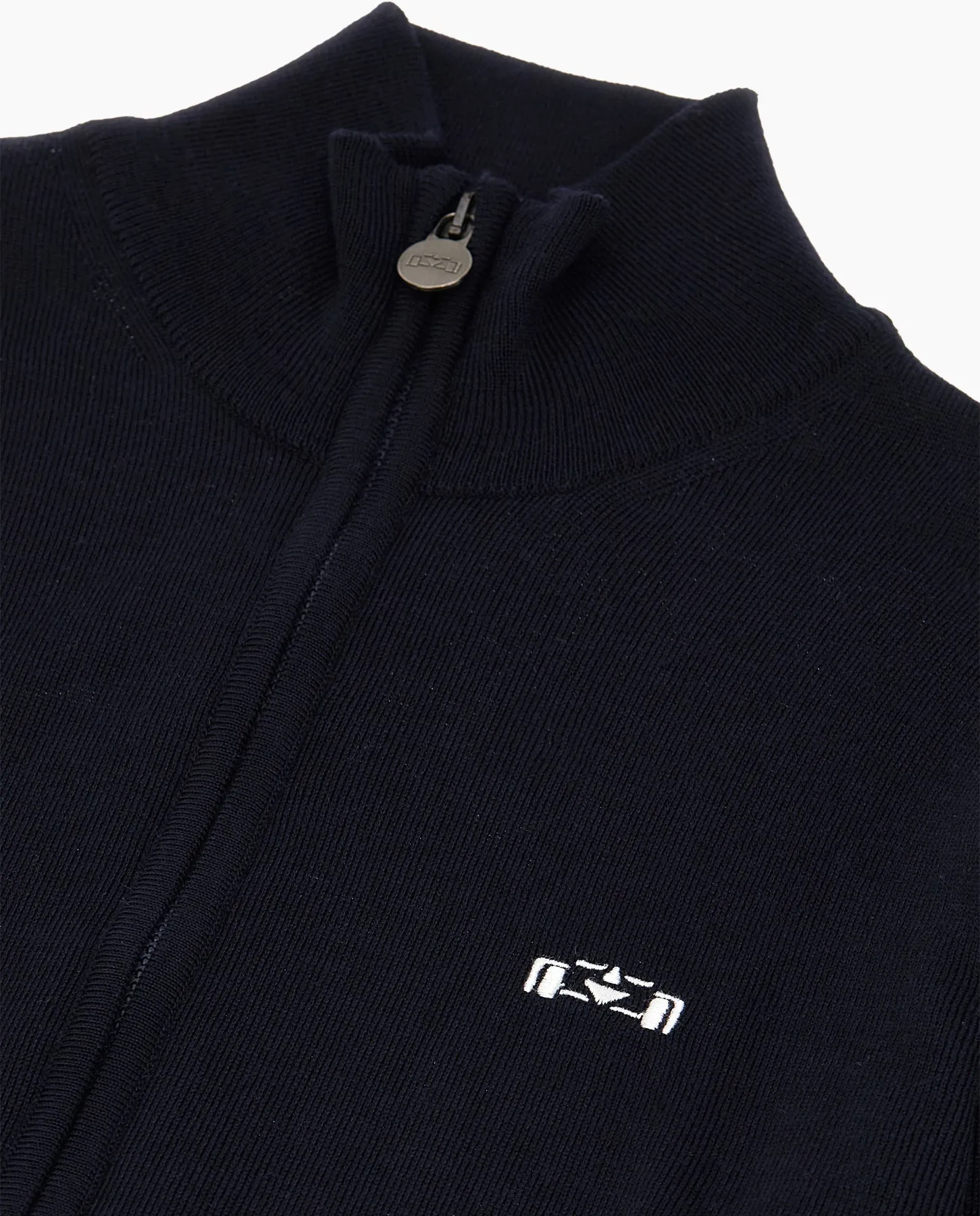 8JS Basic Merino Zip up Knit