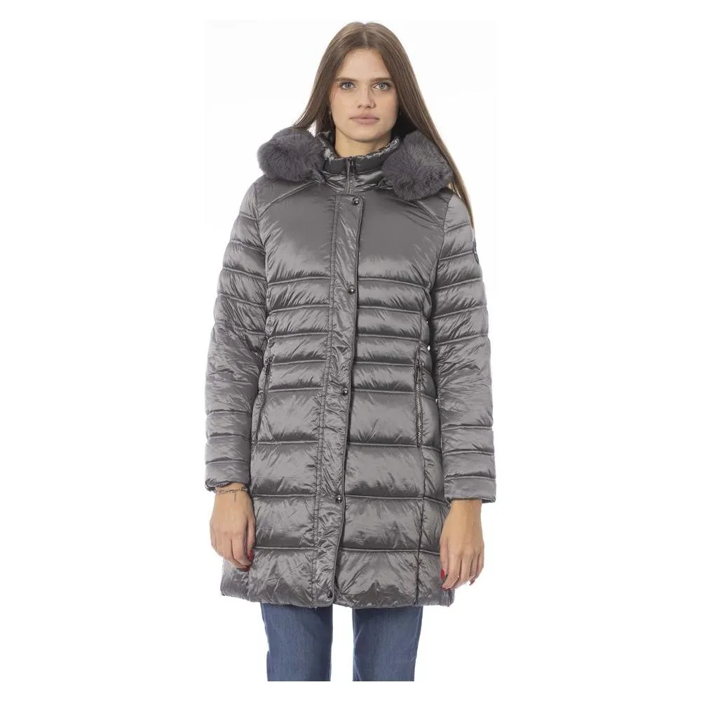 Baldinini Trend Gray Polyester Women Jacket