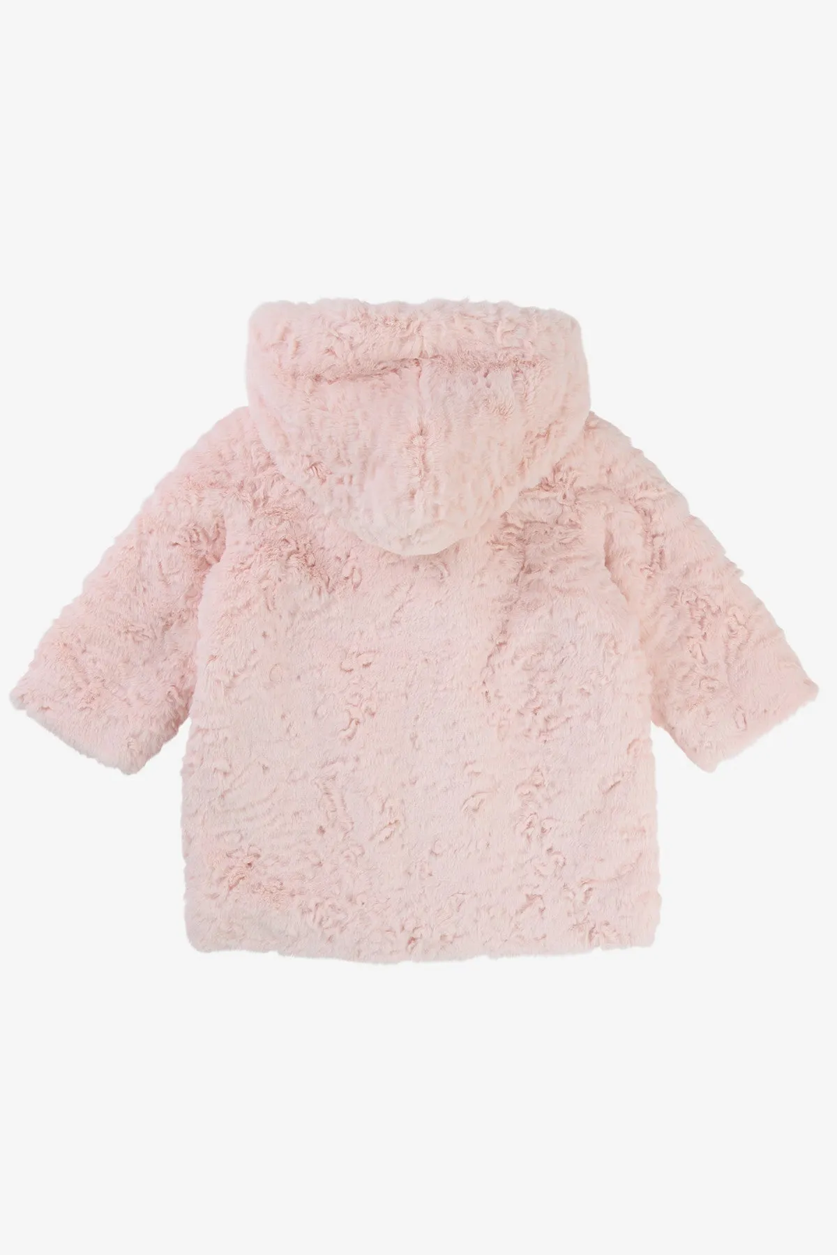 Billieblush Hooded Faux Fur Baby Girls Coat