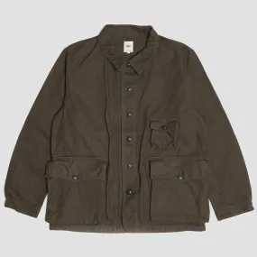 Brown Cotton Twill Hunting Jacket