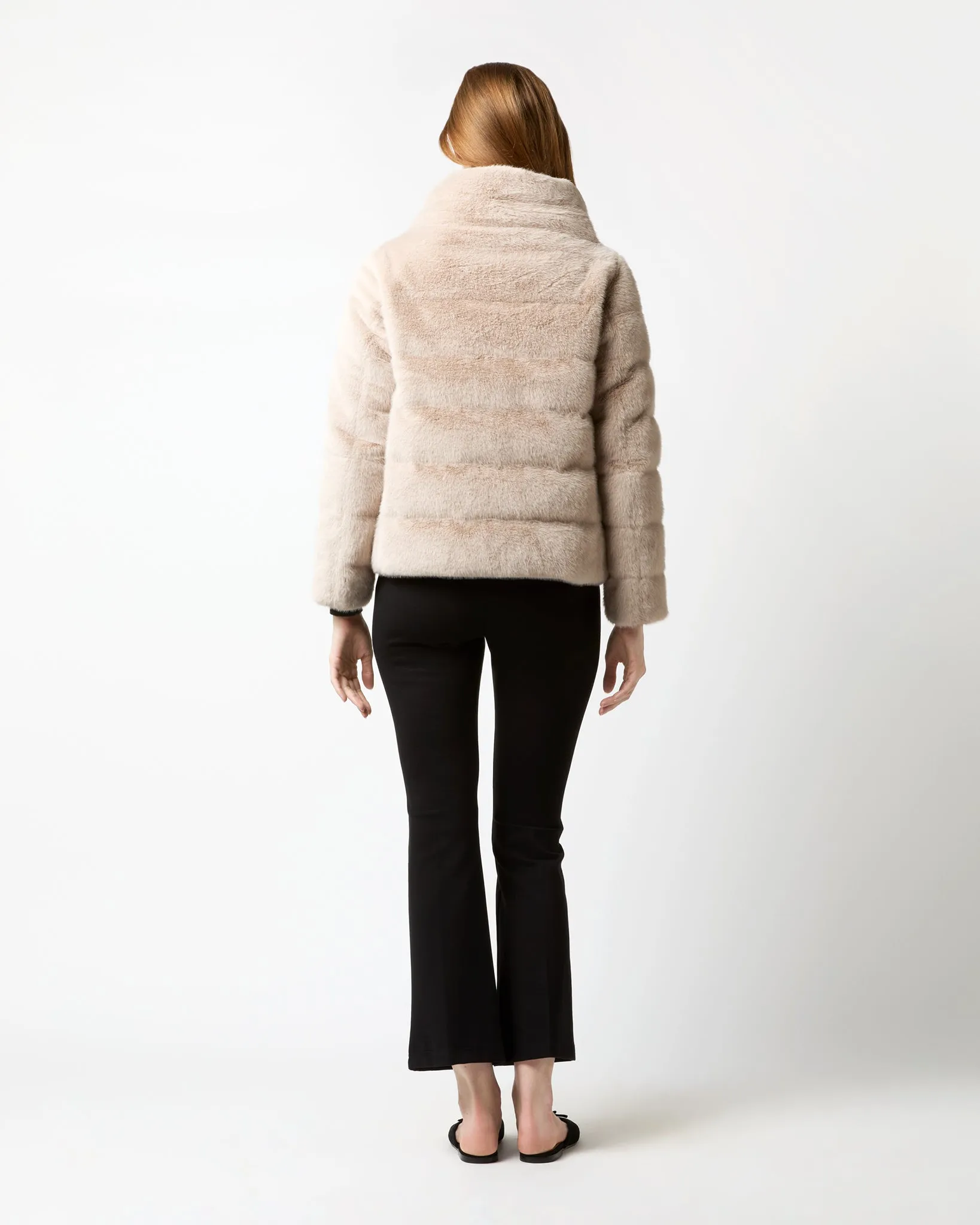 Faux Fur Teddy Jacket in Chantilly