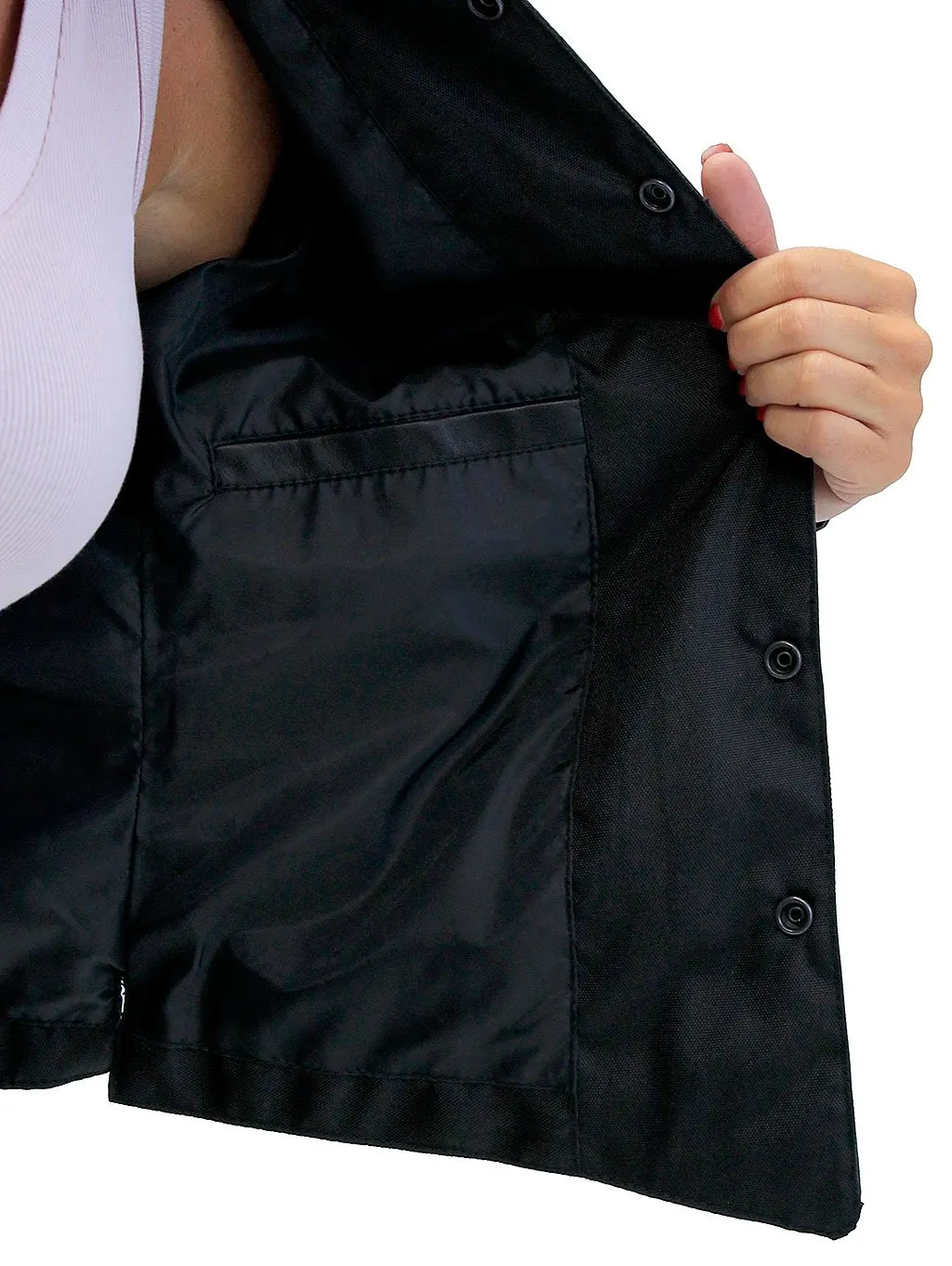 Frontier Black Leather Shirt for Women #LS43K ()