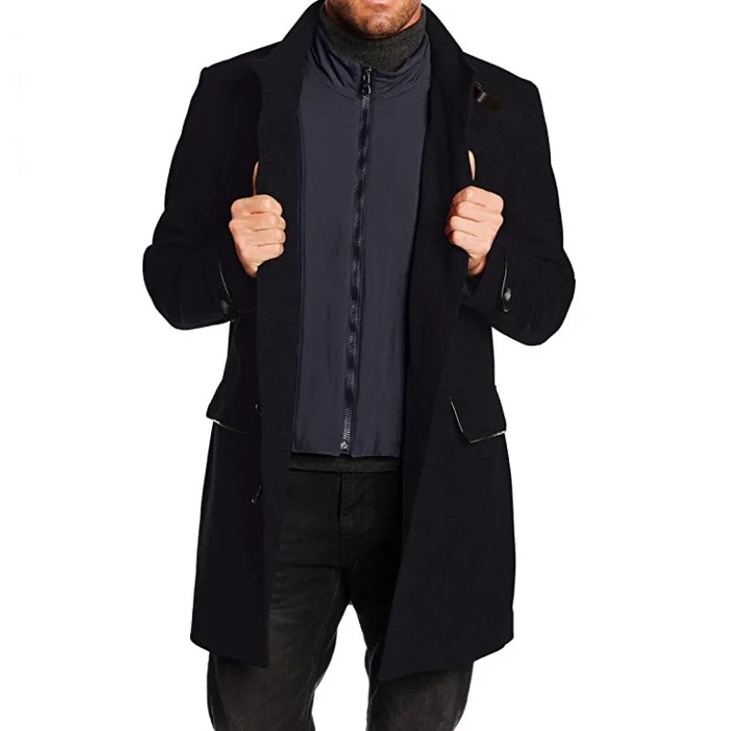 ID6373-Schneiders Navy Bennet Overcoat