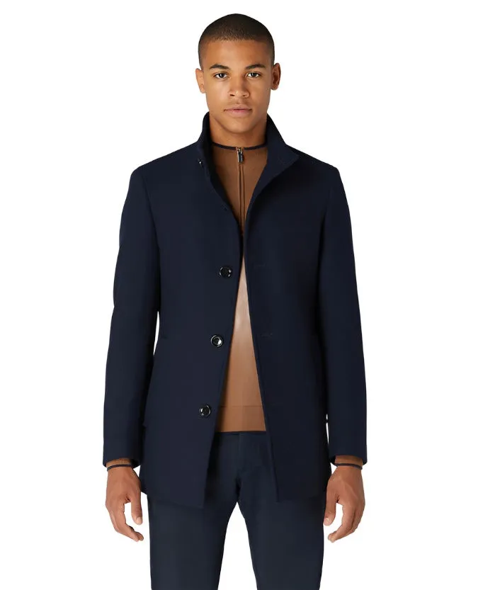 ID80093-Remus Navy Jonah Overcoat