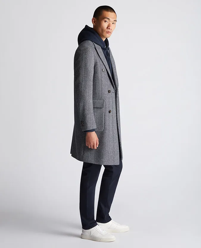 ID80095-Remus Navy Brady Overcoat