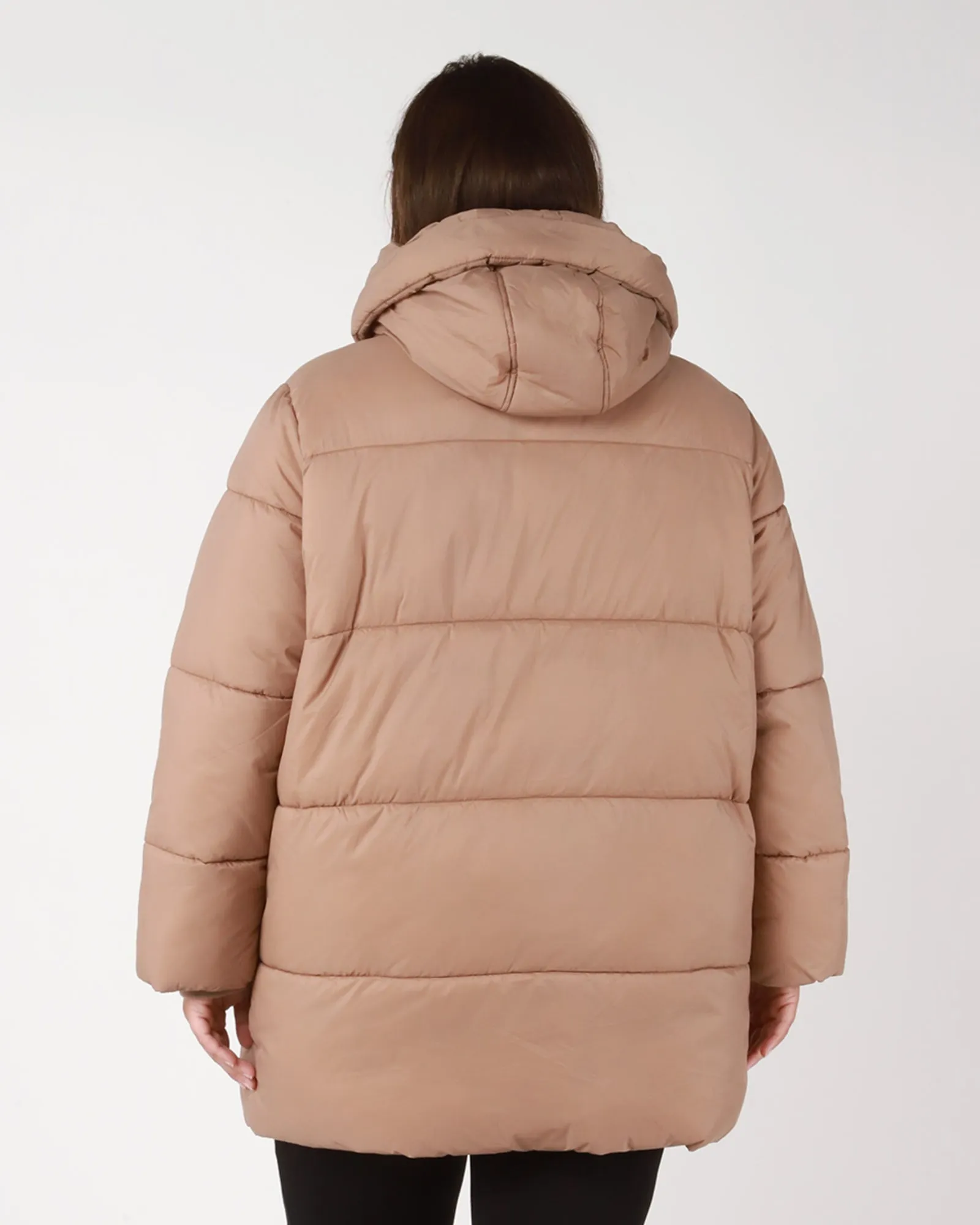 Kaiya Hooded Puffer | Beige