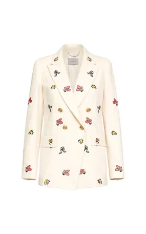 Marella Monza Embroided Cream Jacket