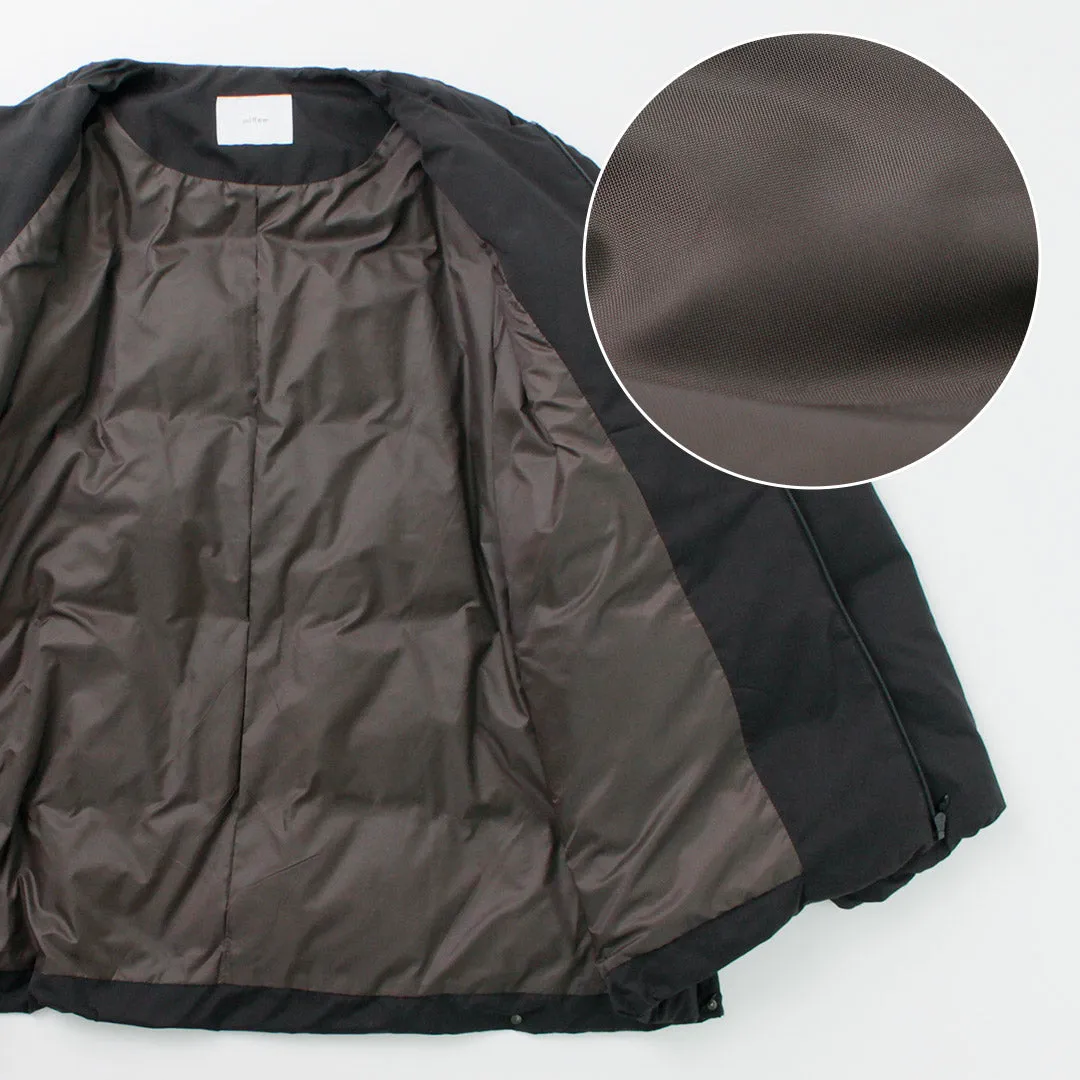 MIFFEW / Collarless Over Down Jacket