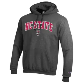 NC State Wolfpack Champion Grey Wolfhead Hooded Sweatshirt