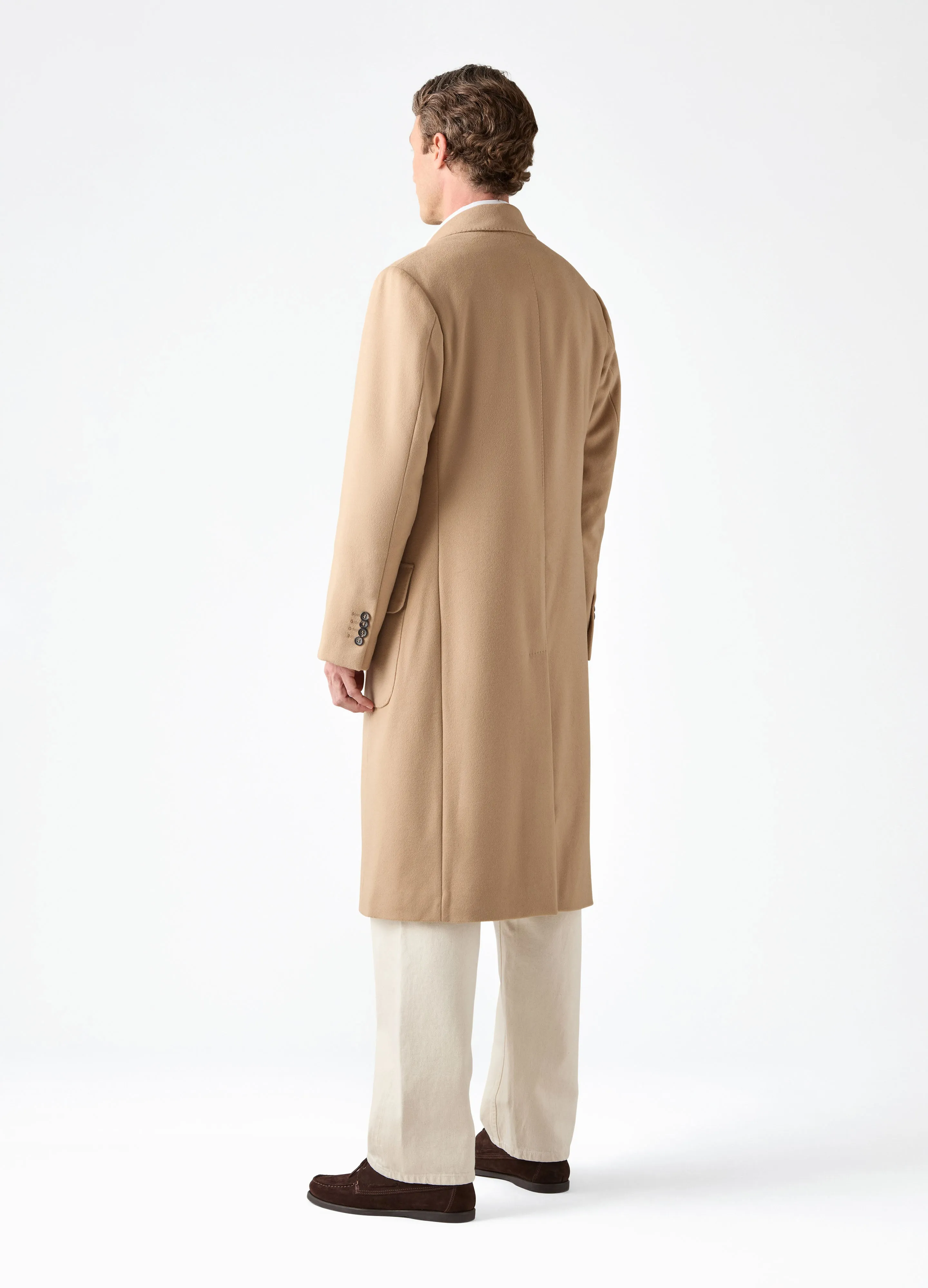 Noah Double Breasted Coat - Camel