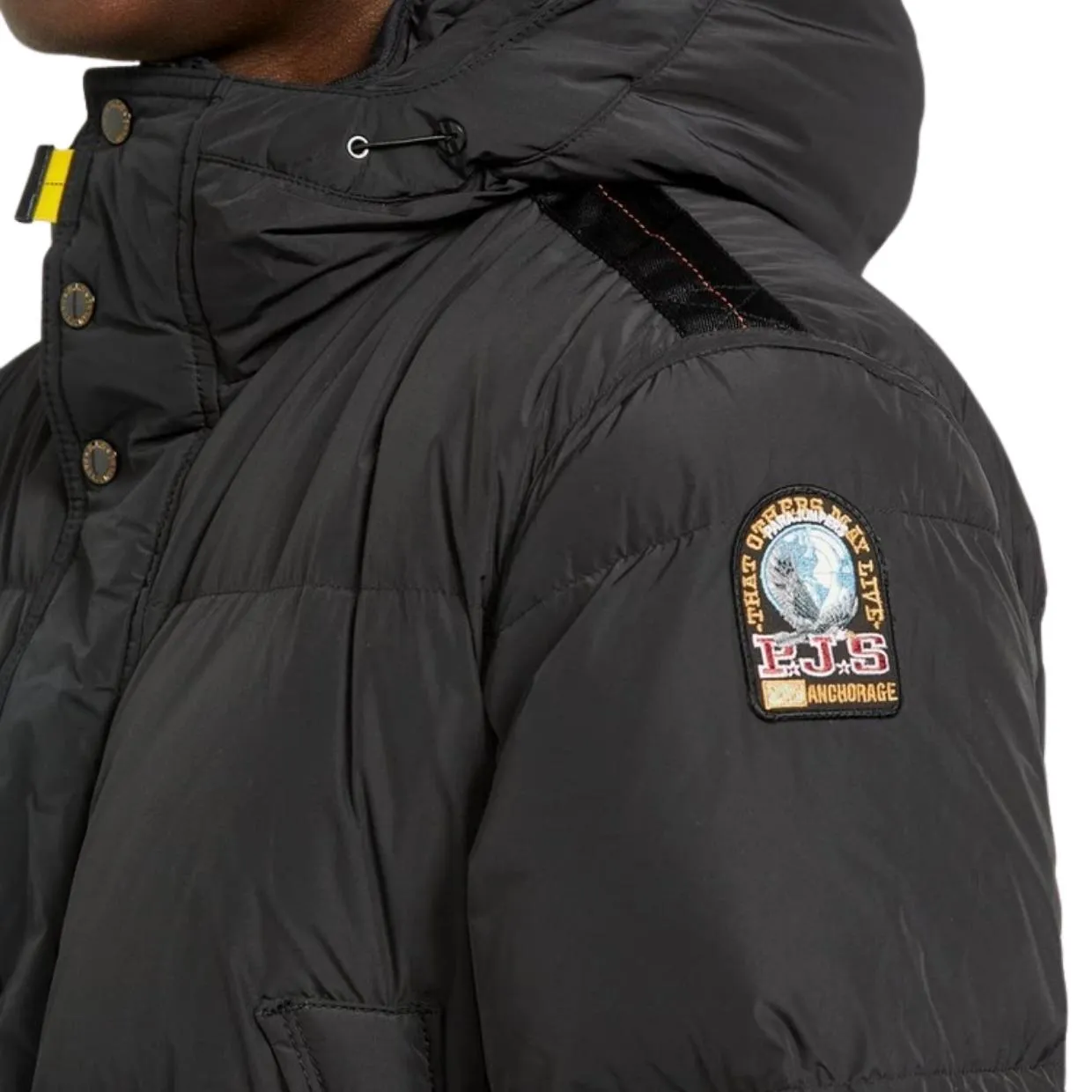 Parajumpers Long Bear Black Puffer Jacket