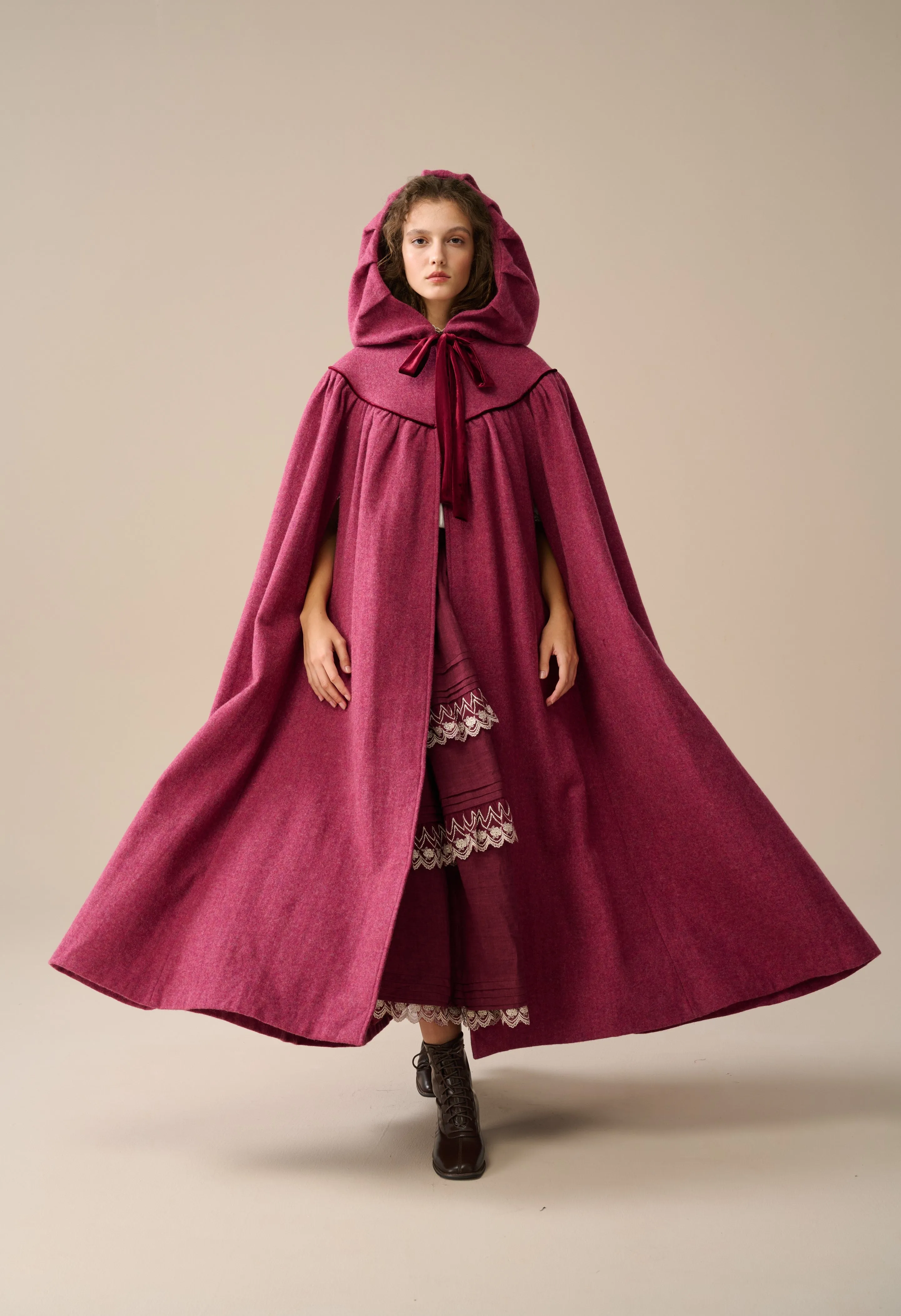 Perfumer 33 | white wool cloak wedding cape