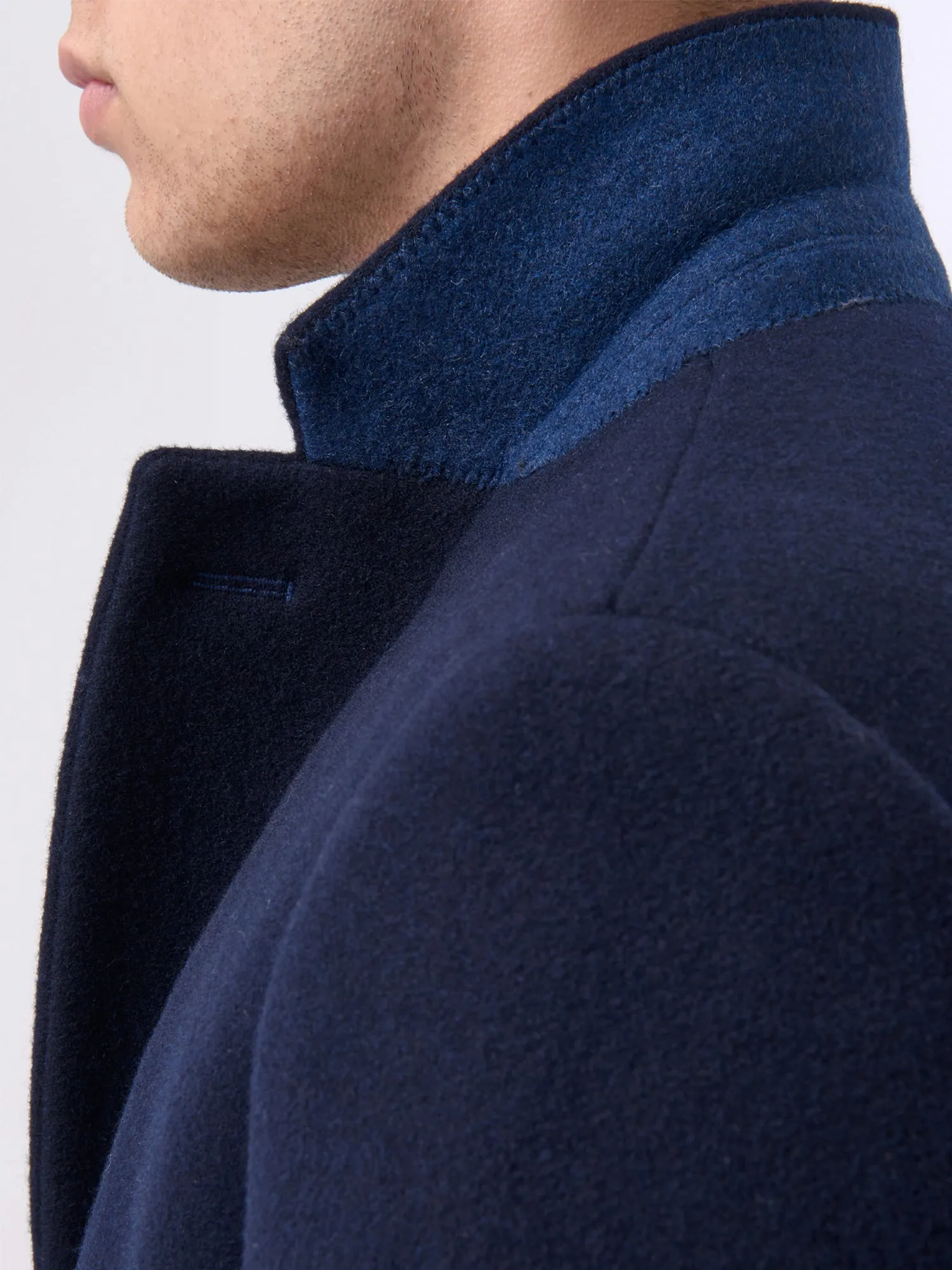 Remus - Navy Rueben Overcoat