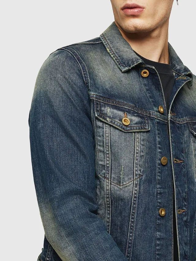 Slim-fit Denim Trucker Jacket