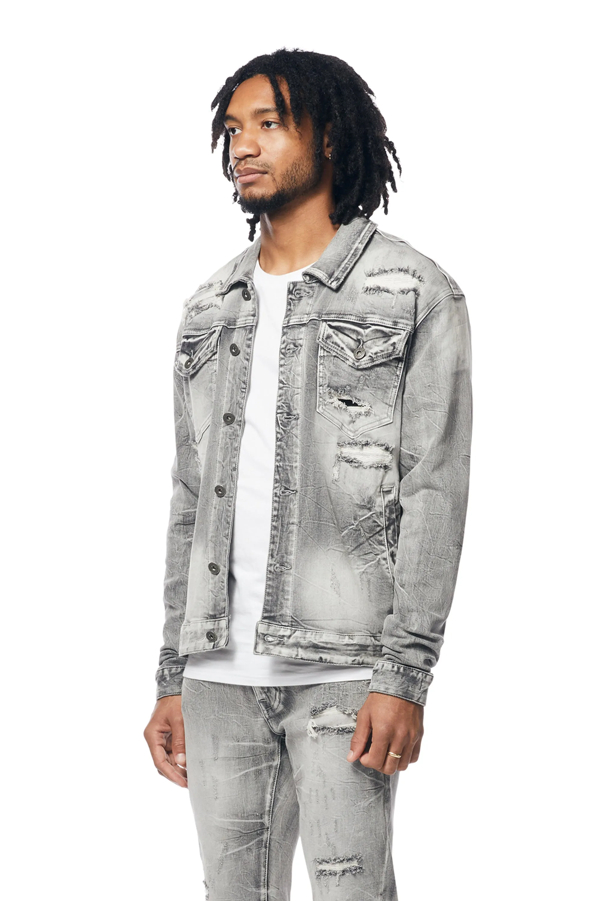 Smoke Rise Men's Wave Effect Jacket