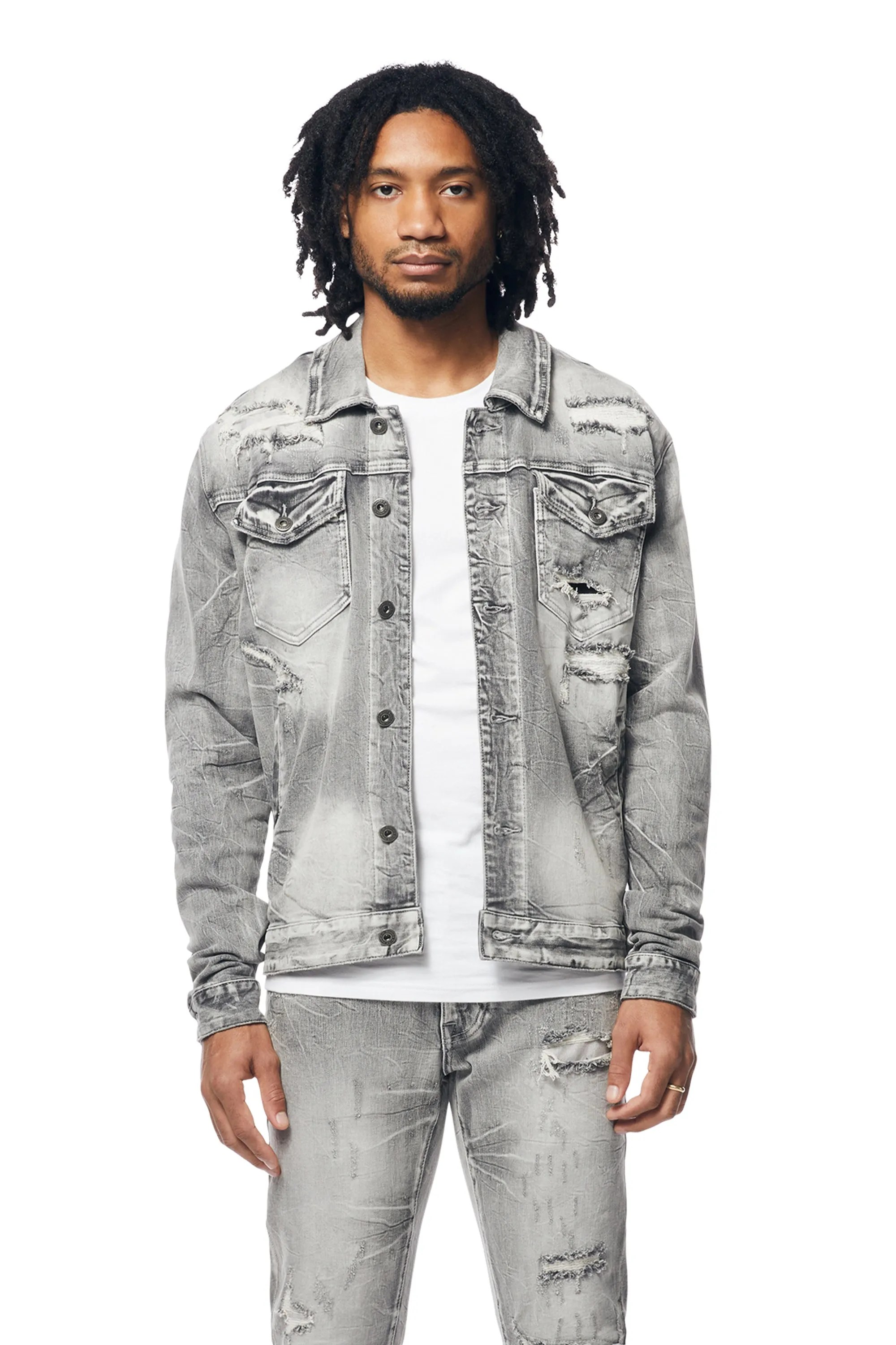 Smoke Rise Men's Wave Effect Jacket