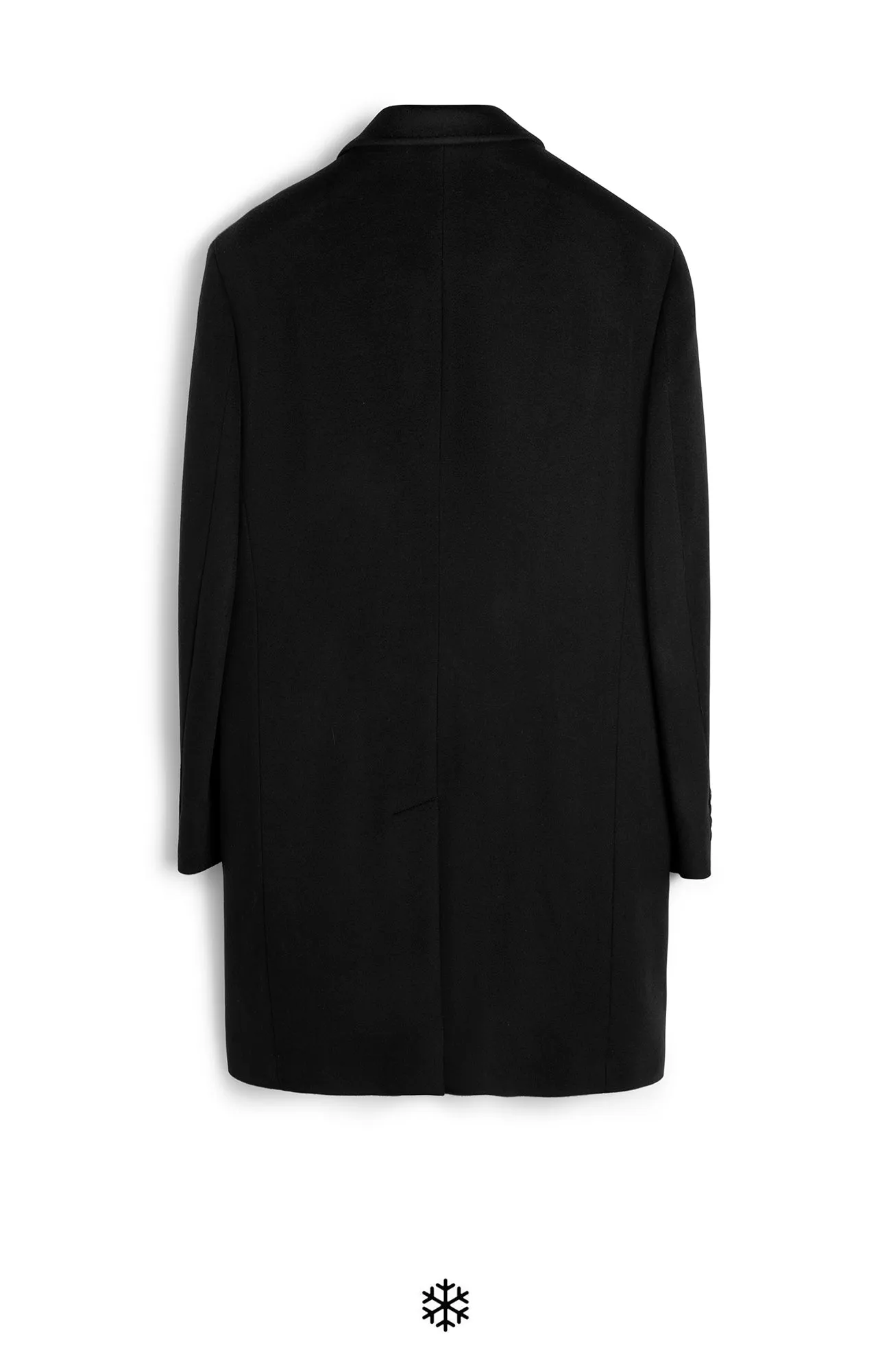 ST. PIERRE BLACK CASHMERE TOPCOAT