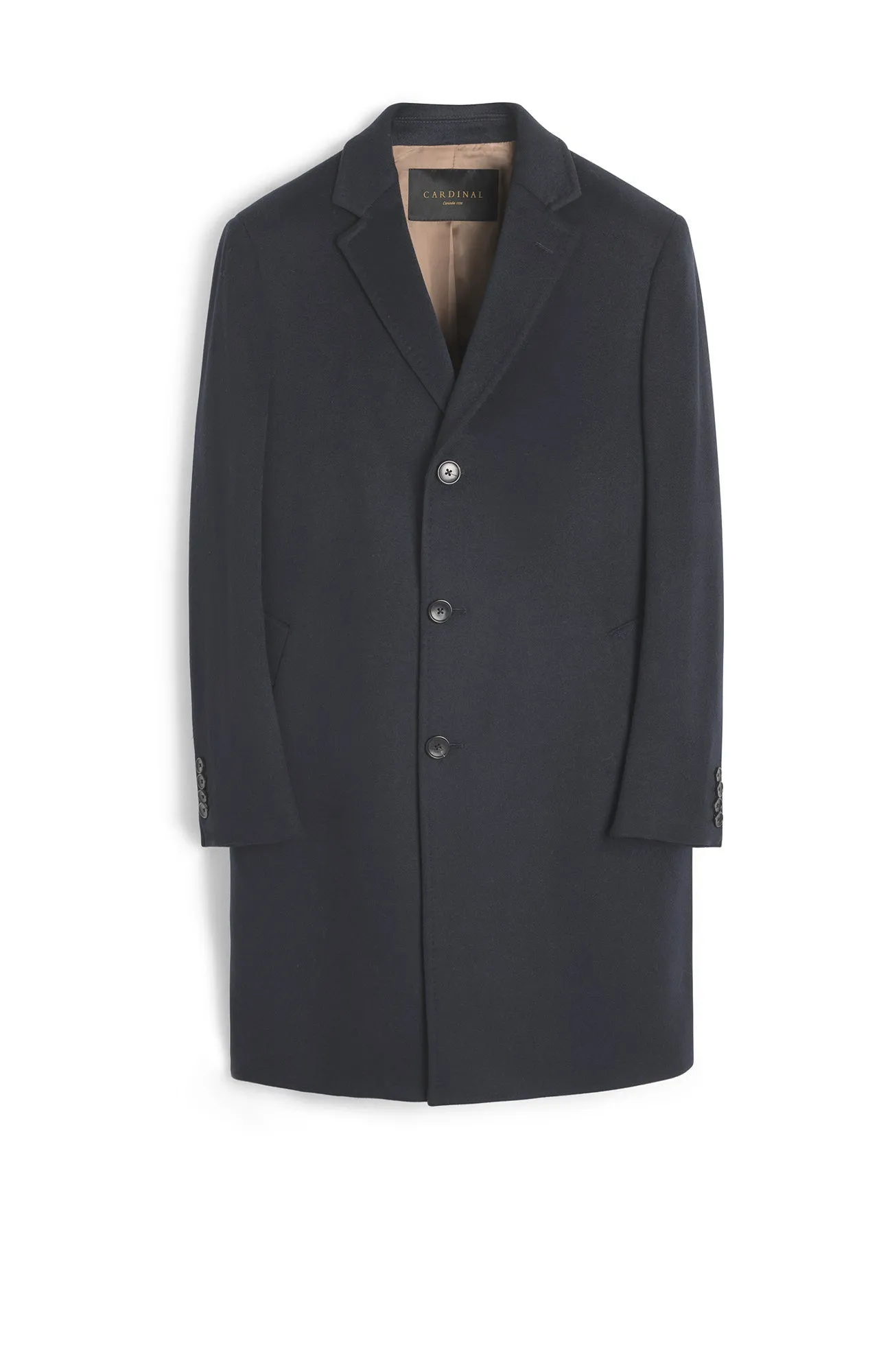 ST-PIERRE CHARCOAL CASHMERE TOPCOAT