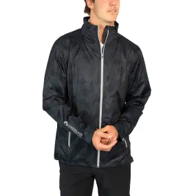 Sunderland Whisperdry Pro-Lite Lightweight Waterproof Golf Jacket - Black Camo/Silver