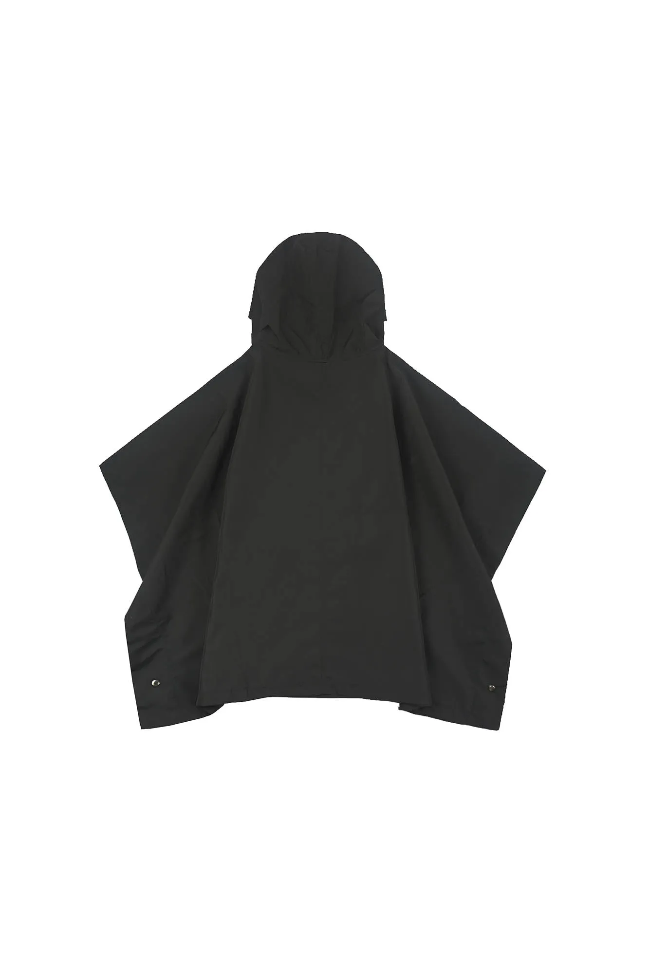 Techwear Poncho Jacket with Utility Chest Rig