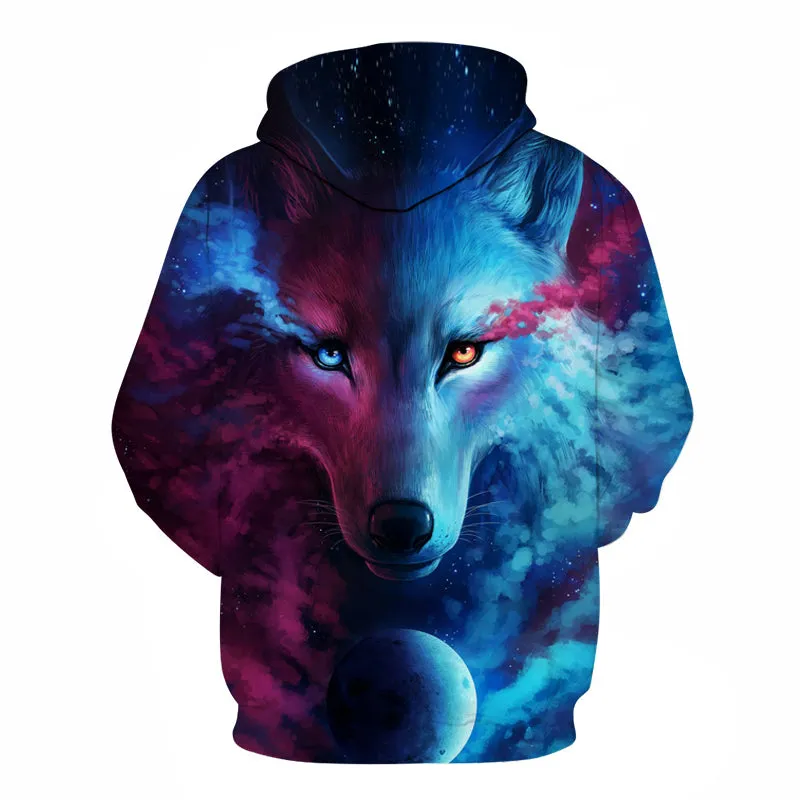 Wolf 3D Printed Hoody