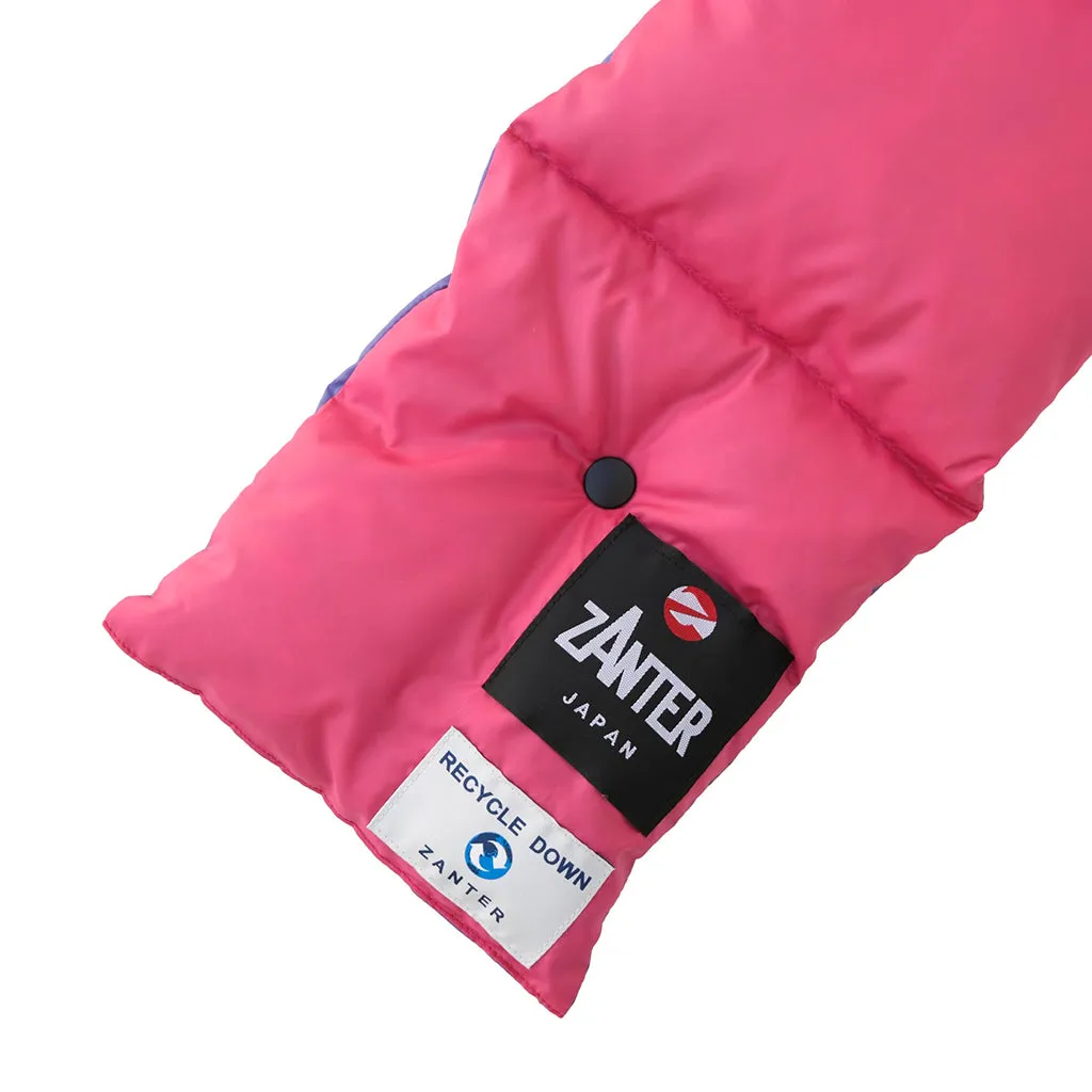 Zanter Recycled PET Bottle Down Scarf (Purple x Pink)